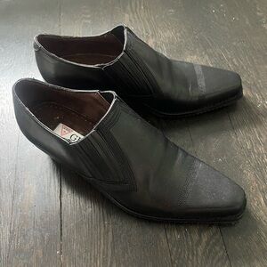 GUESS 90s Y2K Black Western Rodeo Maximalism Shoe Ankle Boots- 8